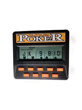 Classic 5-in-1 Poker Electronic Handheld Game John N Hansen Tested Works